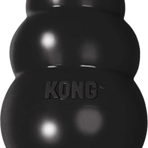KONG Extreme Dog Toy, For Large Dogs | Treat-Fillable Hollow Interior, Erratic Bounce for Extended Play, Most Durable Black Rubber, for Power Chewers