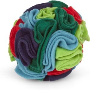 Petface Fabric Snuffle Ball, Pet Treat Interactive Puzzle Toy for Dogs and Cats (Pack of 1)