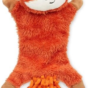 Petface Saffia Squirrel Crinkle Plush Dog Toy with Squeaker (Pack of 1) | Durable Plush Material, Different Textures, Encourages Interactive Play