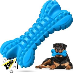 LEGEND SANDY Dog Toys for Aggressive Chewers Large Breed, Durable Dog Bones Squeaky Chew Toy, Nearly Indestructible Dog Toys for Large, Tough Natural Rubber...