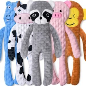 SHARLOVY Dog Toy without Filling, Squeaky for Large Dogs, Crinkling Toy for Puppies, Interactive Plush, Durable, for Aggressive Chewers