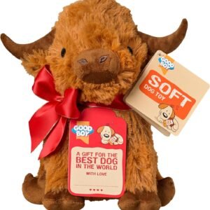 Good Boy Gifting Dog Toy Softy Highland Cow