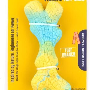 Fuzzl VIOCORE Tuff Chew Branch | Ultra-Durable Nylon Dog Toy for Aggressive Chewers | Indestructible Toy for Large Dogs | Bacon Flavored &...