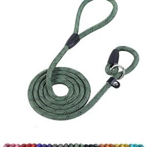 Slip Lead For Dogs-1.8m Long Rope Dog Leash Reflective Stitching