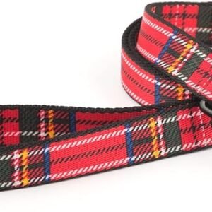 Ancol Nylon Tartan Lead Red (1 m x 19 mm)